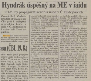 Českobudějovické listy 28.8.1996